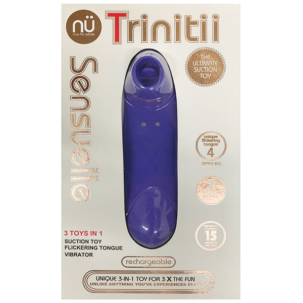 NU Sensuelle Trinitii Suction Flickering Tongue 3 in 1 Toy